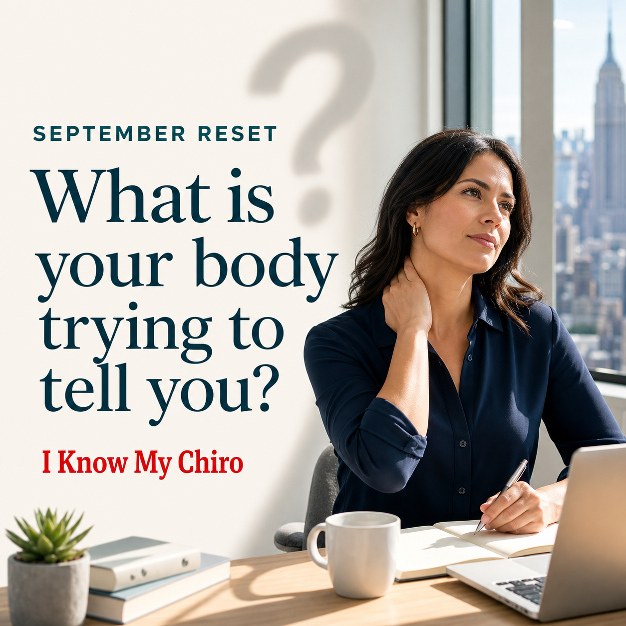 Chiropractor in Midtown Manhattan September wellness check-in at I Know My Chiro